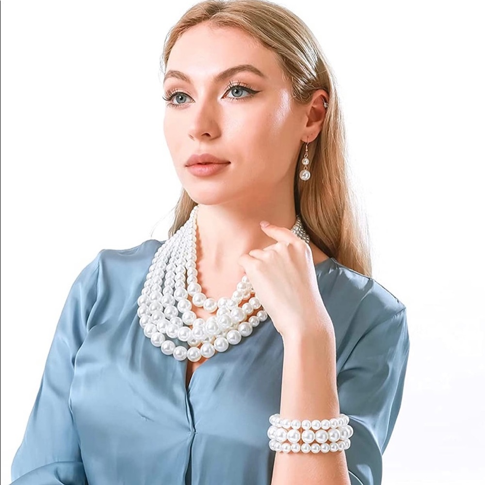 5pcs Multi-Layer Pearl Set